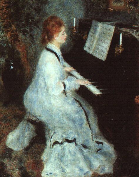 Pierre Renoir Lady at Piano Spain oil painting art